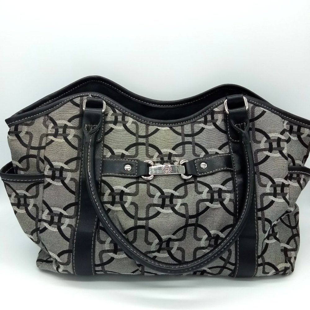 Treviso Black & Gray Shoulder Bag